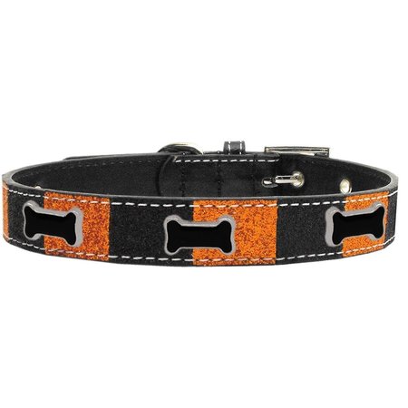 MIRAGE PET PRODUCTS Black Bone Widget Halloween Ice Cream Collar Size 10 639-02 10